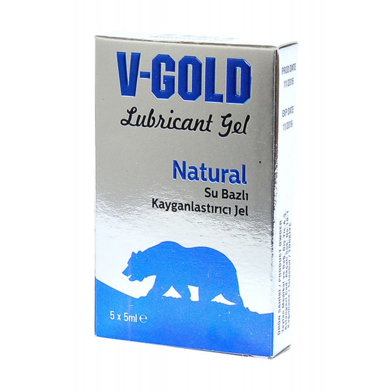 V-Gold Natural Lubricant Gel 5x5 ml.
